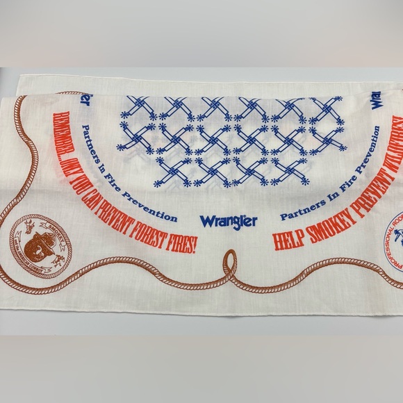 Smokey Bear Wrangler handkerchief. Bandanna. 50 year Anniversary - Picture 4 of 5